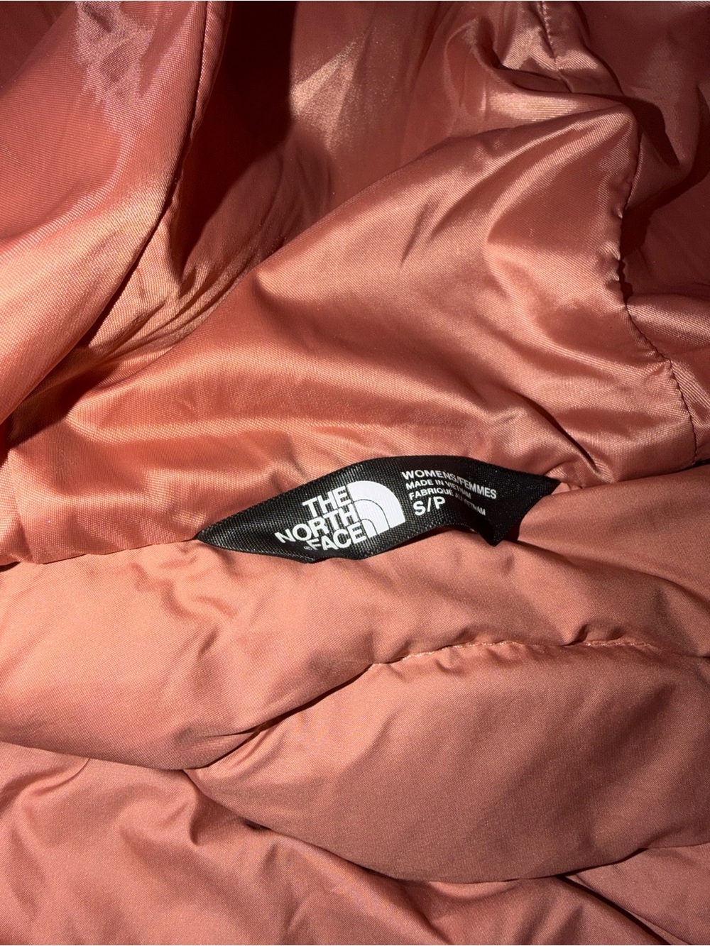The North Face Women's Hooded Long Puffer Jacket - Rosewood - Picture 6 of 8